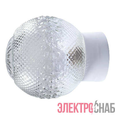 Светильник НББ 64-60-080 &quot;Цветочек&quot; d150 1х60Вт E27 IP20 корпус прямой бел. Элетех 1005100155