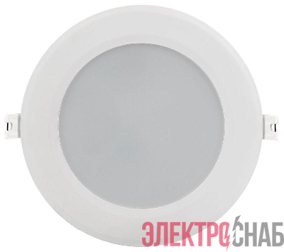 Светильник светодиодный ДВО 1714 12Вт 6500К IP40 даунлайт встраив. круг бел. IEK LDVO0-1714-12-6500-K01