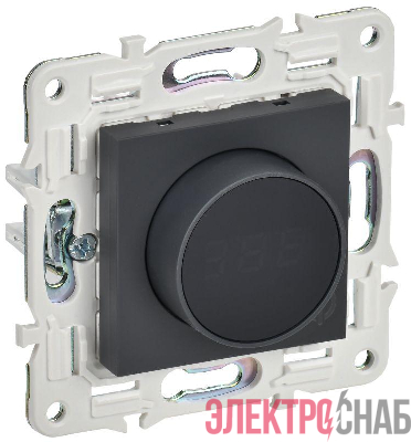 Термостат электронный SKANDY SK-T01G с индикацией графит IEK SK-RT11-K53