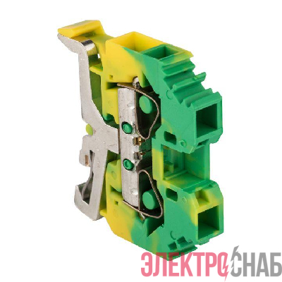 Колодка клеммная JXB-S-6 41А (282-107) пружинная земля EKF plc-jxb-s-6pe