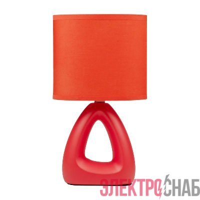 Светильник настольный JH2-01-og E14 IP20 170х100х300мм керамика; ткань; PVC-пластик оранж. JazzWay 5062290