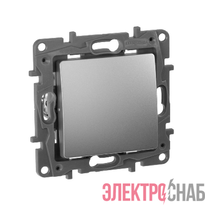 Переключатель перекрестный 1-кл. СП Etika 10А IP20 250В 10AX винтов. клеммы механизм алюм. IEK 672409