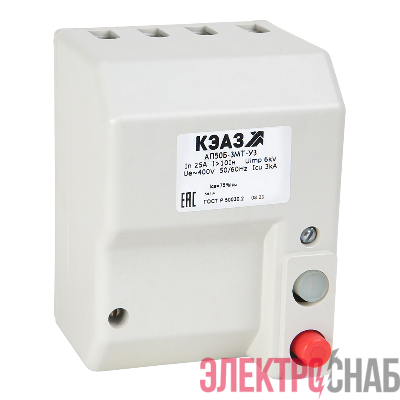 Выключатель автоматический 3п 6.3А 10Iн 0.8кА АП50Б 3МТ У3 400В AC КЭАЗ 107290
