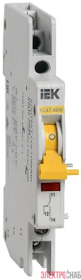 Контакт состояния КС47-60М на DIN-рейку для ВА47-60M IEK MVA31D-KS-1