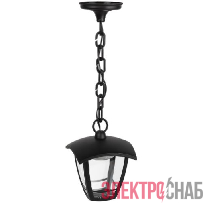 Светильник светодиодный садово-парковый ДСУ 07-8-001 Марсель 8Вт 3000К IP44 4 гранный подвесной черн. Эра Б0064272