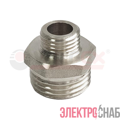 Ниппель никелированный переходной НР 1 1/2дюйм-НР 1/2дюйм (50/5) VALFEX VF.580.N.112.012