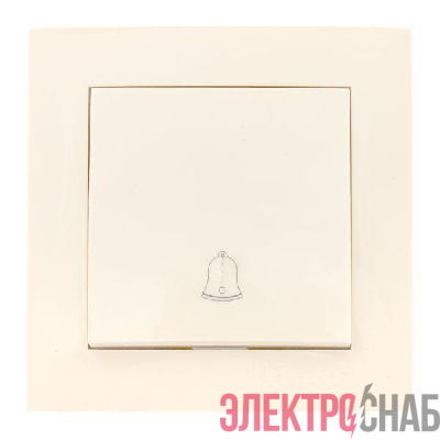 Кнопка звонка 1-кл. СП Валенсия 10А IP20 крем. PROxima EKF EWV10-026-20