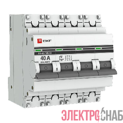 Выключатель нагрузки 4п 40А ВН-63 PROxima EKF SL63-4-40-pro