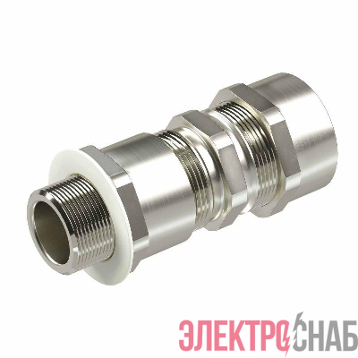 Ввод кабельный серии КА для бронир. кабеля М25х1.5 d11.8-18мм D15-25мм никелированная латунь IP66/IP68 DKC KA3MHK