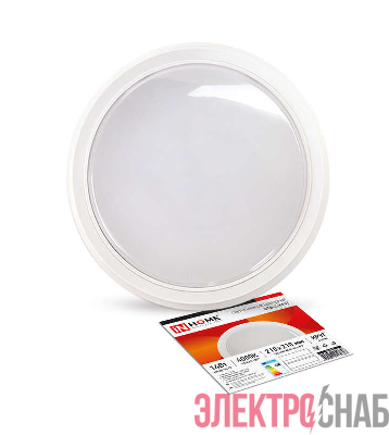 Светильник светодиодный СПБ-2-КРУГ 14Вт 4000К 1100лм 230В 210мм бел. IN HOME 4690612020648
