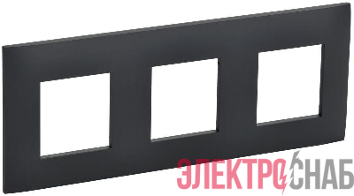 Рамка 3-м SKANDY SK-F03G графит IEK SK-M32-K53