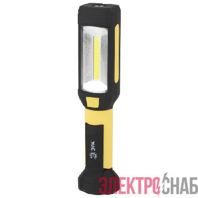 Фонарь RB-801 рабочий "Практик" 6Вт COB+4Вт 3хAAA магнит крючок прищепка 720гр блист. ЭРА Б0027823