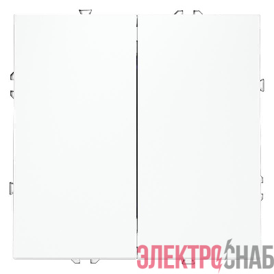 Выключатель 2-кл. СП S70 10А с самовозвратом механизм бел. матов. Voltum VLS020602