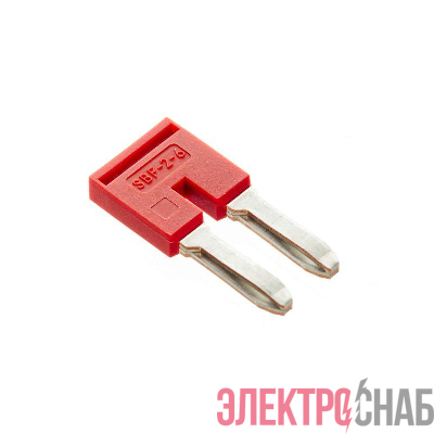 Перемычка вставная для клемм на 4кв.мм 2-х полюсная DKC SBF-2-6