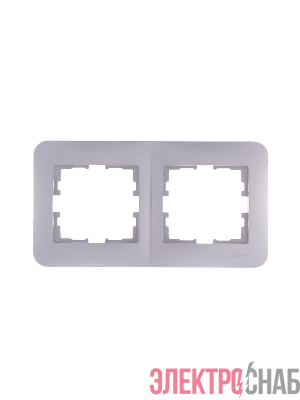 Рамка 2-м Karina Life горизонт. жемчуж./бел. перламутр LEZARD 708-3000-147