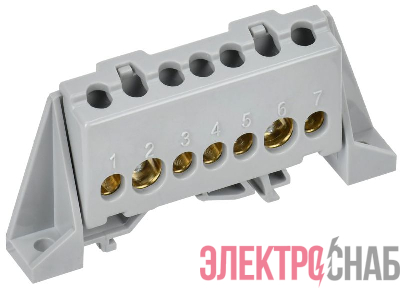 Шина L "фаза" в комб. изол. "Стойка" 8х12-7-Ср TEKFOR IEK TF-NN20-07-DP-K03