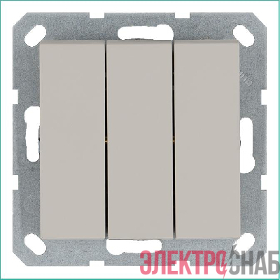 Выключатель 3-кл. 10А IP20 механизм тауп Jasmart G3031T
