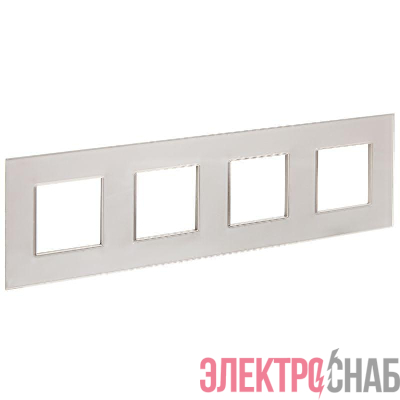 Рамка 4-м SKANDY SK-F24Sh стекло шампань IEK SK-M42-G-K37