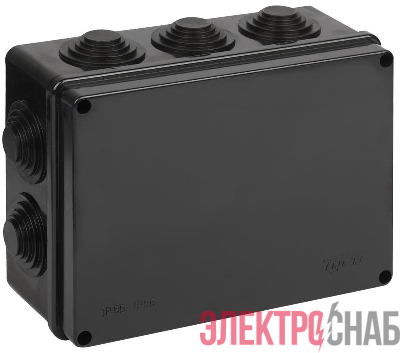 Коробка Тусо распаячная для ОП 200х140х75мм УХЛ1 черн. Ruvinil 67055Ч