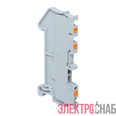 Колодка клеммная пружинная 1.5 Push-in 3 вывода сер. EKF PIT-1.5-3