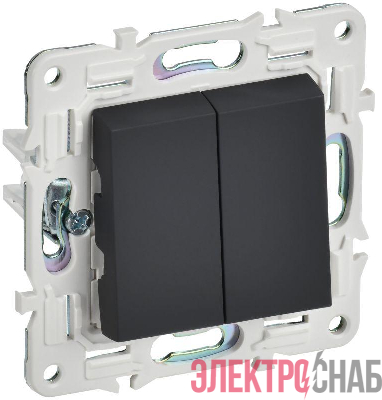 Выключатель перекрестный 2-кл. SKANDY 10А SK-V06G графит IEK SK-V23-0-10-K53