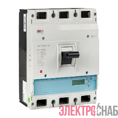 Выключатель автоматический 3п 1000А 50кА AV POWER-4/3 ETU6.0 AVERES EKF mccb-43-1000-6.0-av