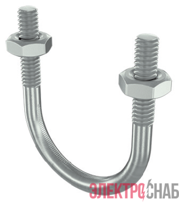 Скоба монтажная U-образ. с резьбой М10 с гайками для труб d2 1/2дюйм DKC BHU11212