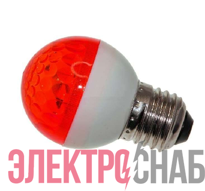 Строб-лампа 5млн вспышек E27 12Вт 220В IP54 50мм красн. Neon-Night 411-122