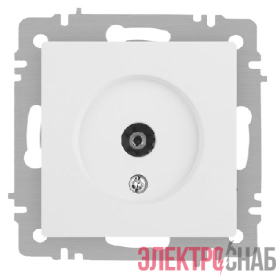 Розетка телевизионная одиночная TV СП Accent 6-301-01М IP20 бел. матов. Intro Б0063603