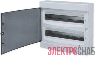 Щит распределительный навесной Unix 2х18мод. IP41 прозр. дверь PROxima EKF ux-2x18-n