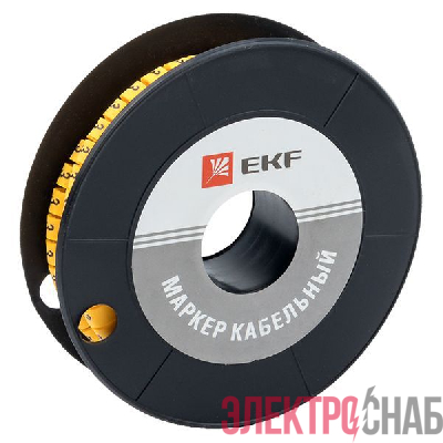 Маркер каб. 2.5кв.мм &amp;quot;3&amp;quot; (ЕС-1) (уп.1000шт) EKF plc-KM-2.5-3