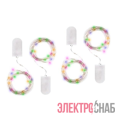 Гирлянда DC-G05-20MS4 20LED RGB 2xCR2032 (в компл.) (уп.4шт) ФАZА 5048058