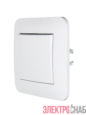 Выключатель 1-кл. 1п СП ASTI 10А IP20 в сборе бел. LEZARD 7081-0202-100
