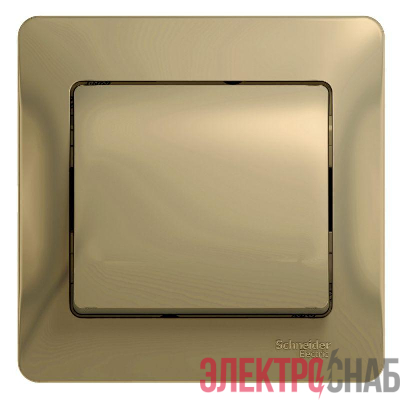 Выключатель 1-кл. СП Glossa 10А IP20 (сх. 1) 10AX в сборе титан SE GSL000412