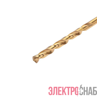 Сверло по металлу 4мм Р6М5 ТИТАН шестигранный хвостовик DIN 338 Kranz KR-91-5503