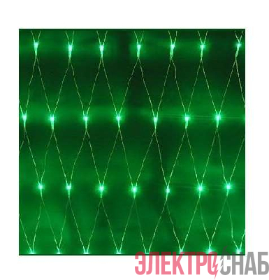 Гирлянда "Сеть" NTLD300-G-E 300LED 2х1.5 зел. SHlights 4610003328627