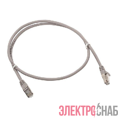 Патч-корд кат.5E FTP экранир. LSZH сер. 2.0м TERACOM PRO EKF TRP-5EFTP-LSH-2M-GY