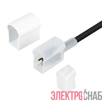 Шнур питания MOONLIGHT-Power-230В (12х24мм) силикон Arlight 052671