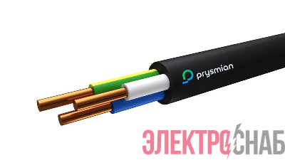 Кабель ВВГнг(А)-LS 3х2.5 ОК (N PE) 0.66кВ (бухта) (м) РЭК-PRYSMIAN 1503050101