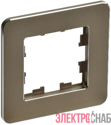 Рамка 1-м BRITE РУ-1-1-Бр метал. латунь RE IEK BR-M12-M-01-K49