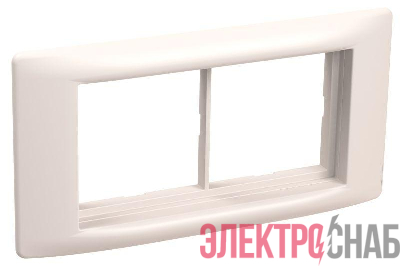 Рамка 4мод. с суппортом бел. 60мм PRIMER IEK CKK-40D-RSU4-060-K01