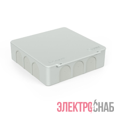 Коробка распределительная ОП 100х100х30 (HF) для прям. монтажа двухкомп. безгалоген. (уп.48шт) Промрукав 60-0302