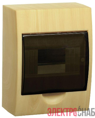 Корпус ЩРН-П-6 Krepta 3 IP41 навесной пластик. сосна IEK MKP12-N-06-41-K34