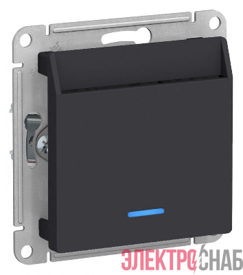 Выключатель карточный СП AtlasDesign 10А IP20 без задержки времени механизм карбон SE ATN001067