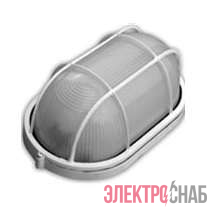 Светильник "Банник" НБП 04-60-002 1х60Вт E27 IP54 230В -45…+130град.C овал с решеткой бел. Свет Витебск 0107-00210