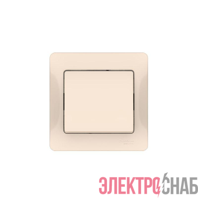 Выключатель 1-кл. Glossa (сх. 1) 10AX быстрозажим. клем. в сборе беж. SE GSL000212S