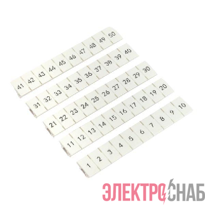 Маркировка для клемм 6 UT 1-50 (уп.100шт) EKF scr-ut-mrk-6-1-50