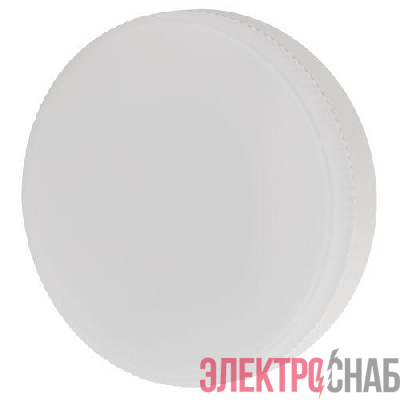 Лампа светодиодная GREEN LINE GX-6W-830-GX53 GL 6Вт таблетка 3000К свет тепл. GX53 Эра Б0067024