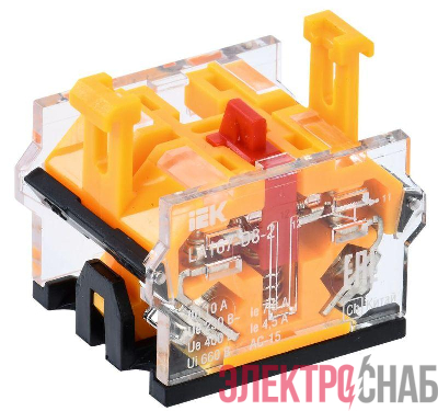 Контакт дополнительный для светосигнал. арм. 1р для D8 IEK BDK30-2