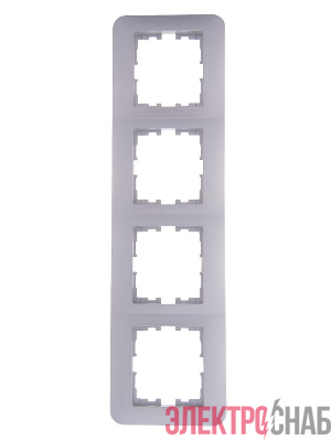 Рамка 4-м Karina Life горизонт. жемчуж./бел. перламутр LEZARD 708-3000-149